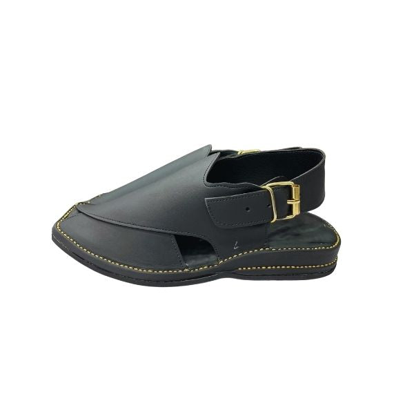 🖤 Zardari Black Peshawari Chappal
