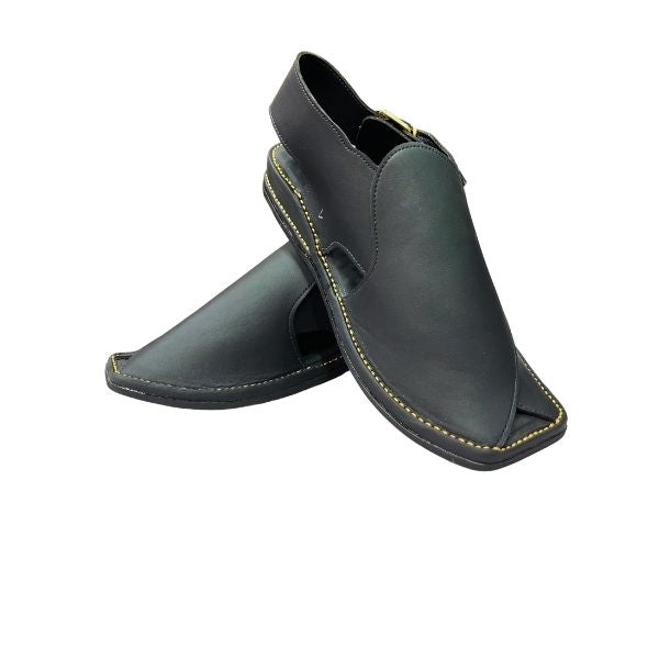 🖤 Zardari Black Peshawari Chappal