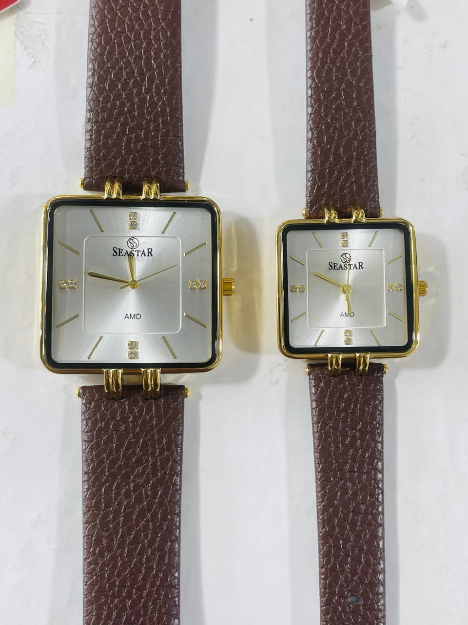 Seastar Square Couple Watch