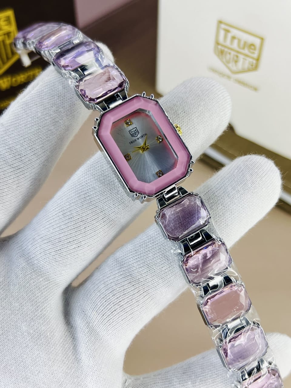 Braclet Stone Watch For Her