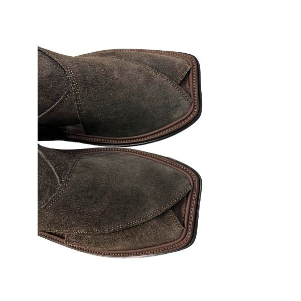 🤎 Brown Suede Peshawari Chappal