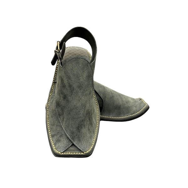 Zardari Gray Peshawari Chappal