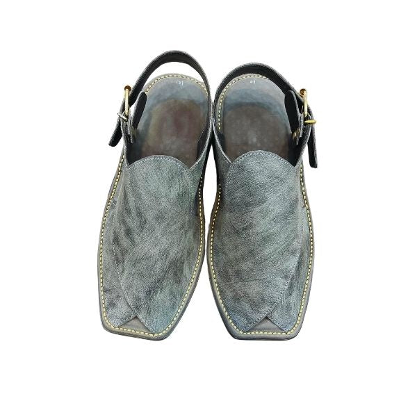Zardari Gray Peshawari Chappal