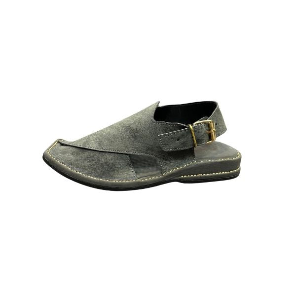 Zardari Gray Peshawari Chappal