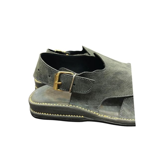Zardari Gray Peshawari Chappal