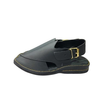 🖤 Zardari Black Peshawari Chappal
