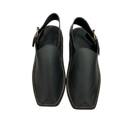 🖤 Zardari Black Peshawari Chappal