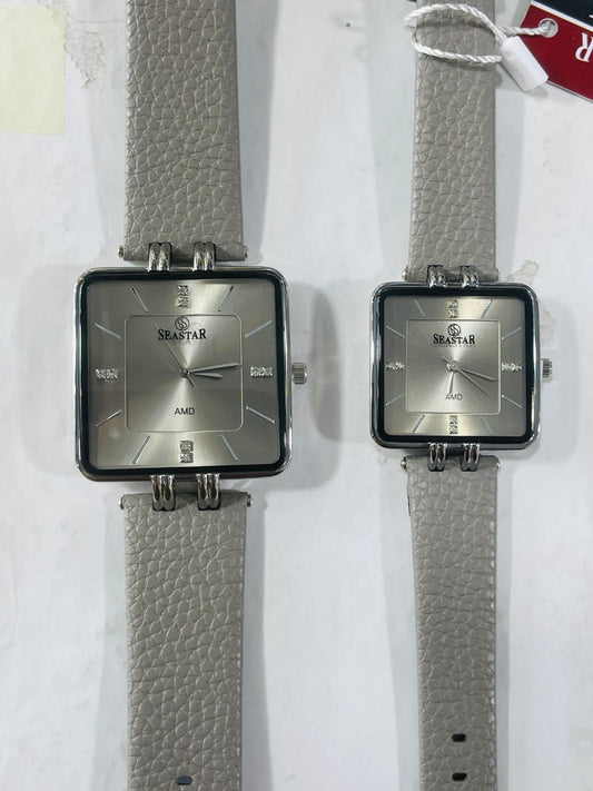 Seastar Square Couple Watch